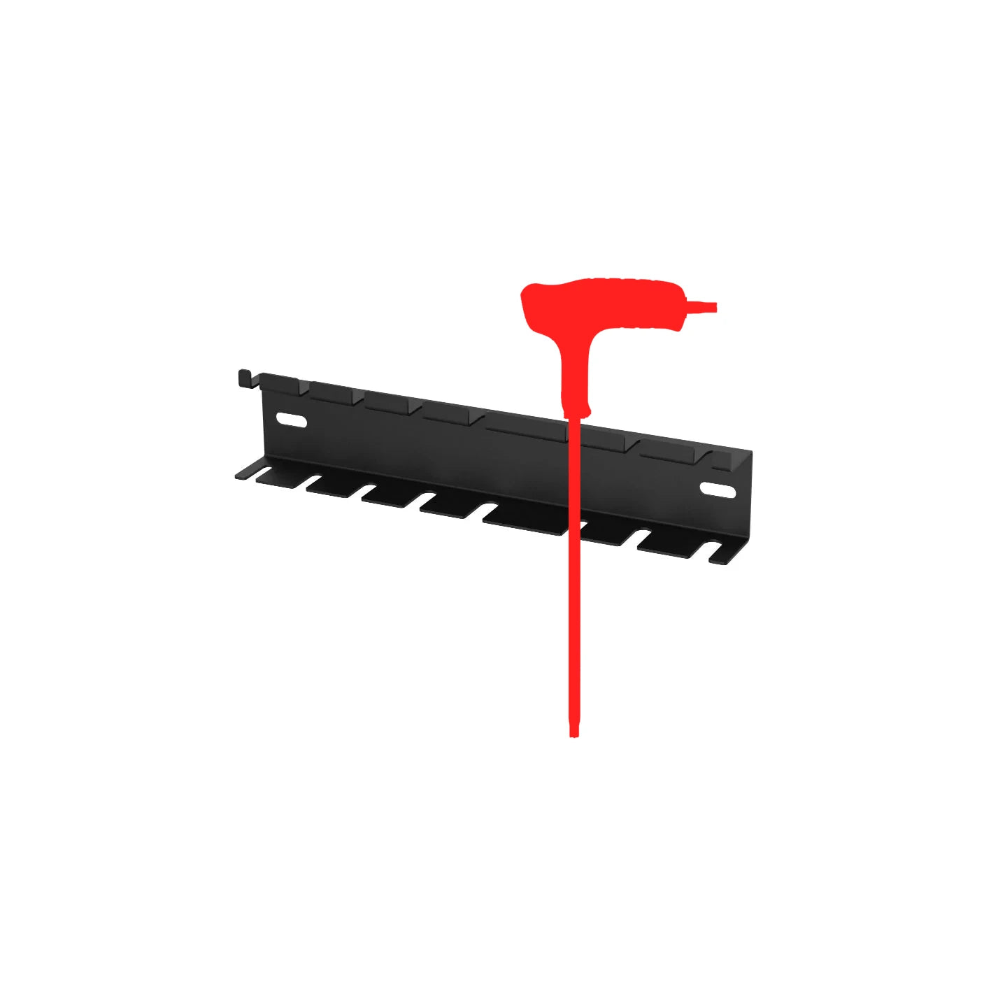Supporto 8 chiavi a T 283mm per Arredo Officina Workshopitaly MPS Total Black