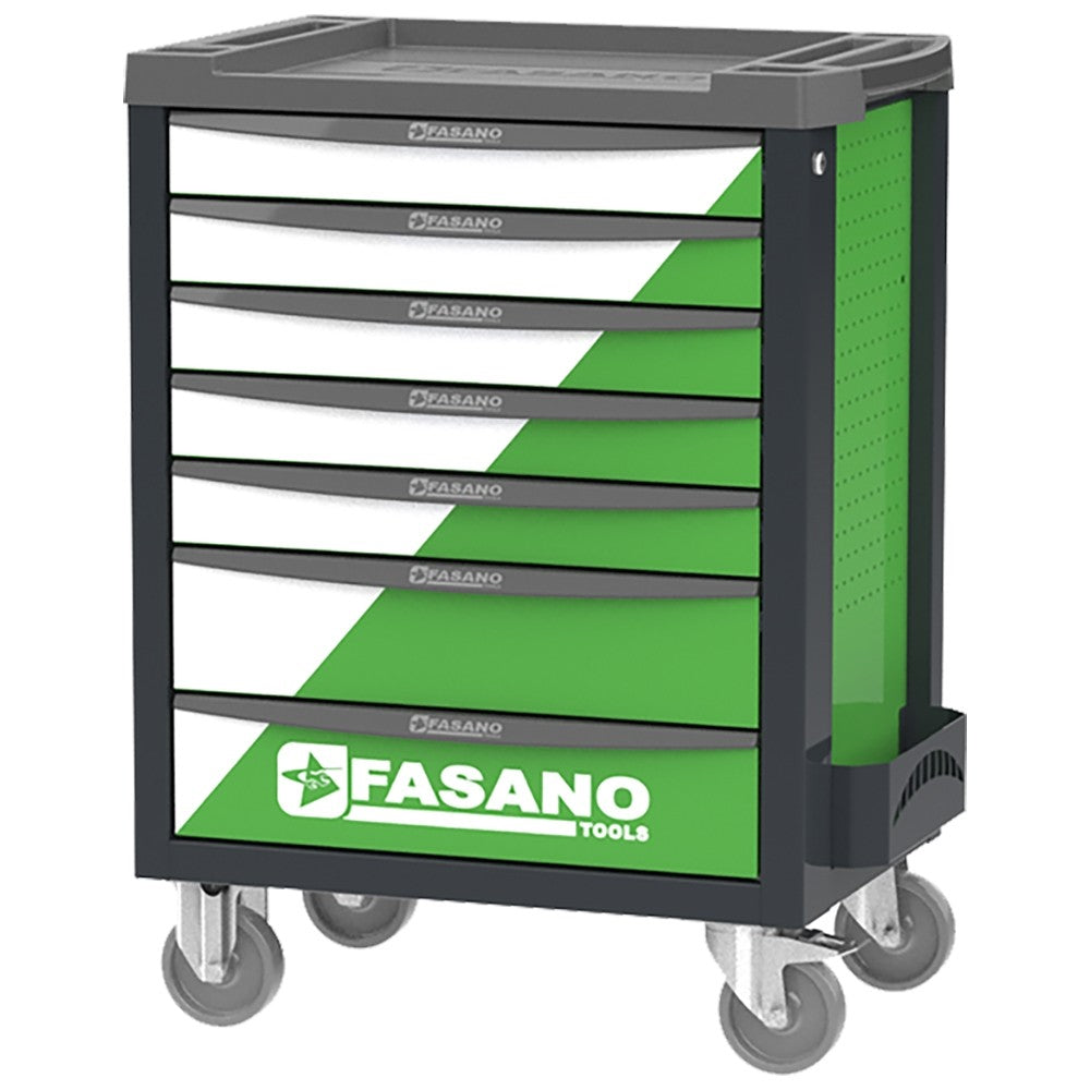 CARRELLO PORTA UTENSILI BI COLOR MOD. FG 100VD/AS342  BI COLOR + ALLESTIMENTO 342 UTENSILI