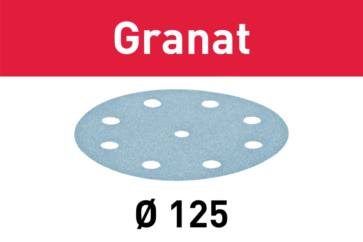 Festool Abrasivi Granat D125 P80 GR/50
