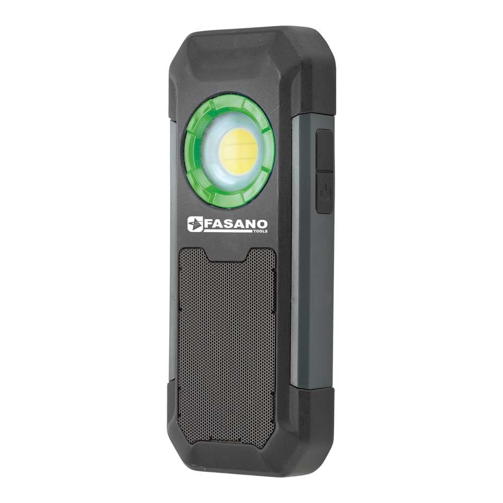 Lampada ricaricabile a led ricaricabile Fasano Tools CON CASSE AUDIO WIRELESS FG 222/A