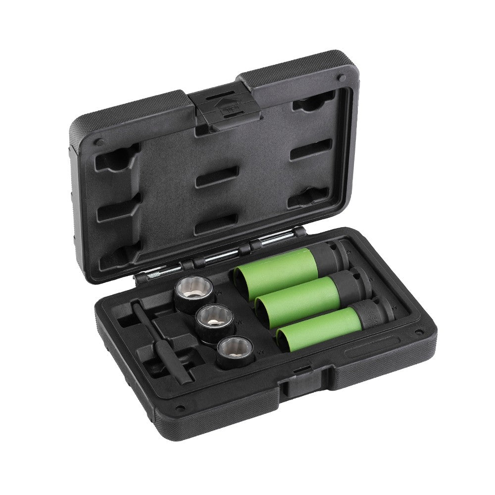 SET 3 BUSSOLE PER CERCHI IN LEGA LEGGERA CON ADATTATORI PER BULLONI DANNEGGIATI Fasano FG 628/S7
