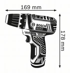 Trapano avvitatore Bosch GSR 12V-15 2x2,0 Ah professional + SET ACCESSORI