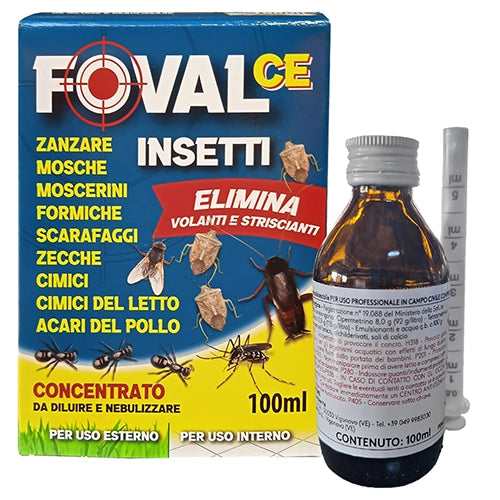 Insetticida antizanzare "foval ce" ml.100