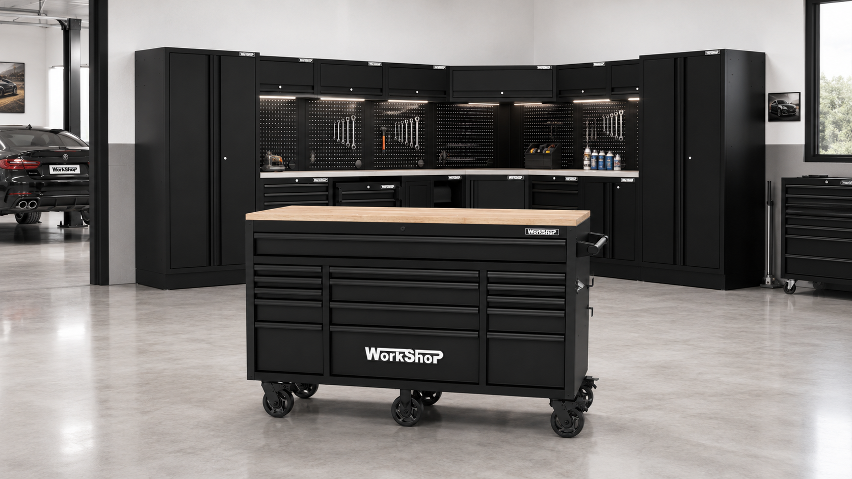 Carrello multifunzione Workshopitaly Full Black KING SIZE MAXI