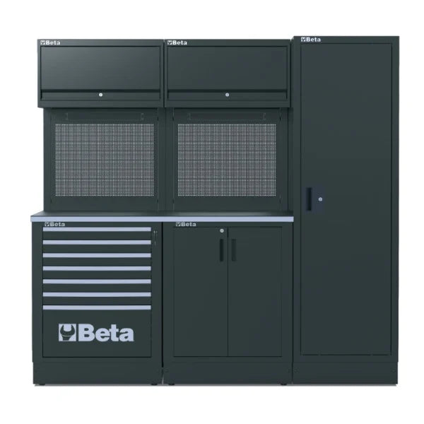 Combinazione arredo officina RSC50 2.0 con 223 utensili Beta RSC50 2.0 D/223UT + FRIGORIFERO PROMO SUMMER 2026