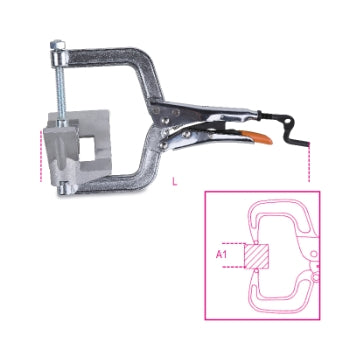 Pinza regolabile autobloccante bloccaggio a 90° Beta 1066