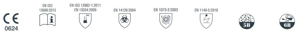 Tute polipropilene Ajsia "plushield" categoria DPI III CE 0624