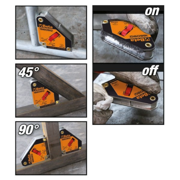 Squadra magnetica 45°/90° Beta 1860SQ