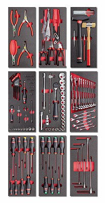 Assortimento utensili Usag 495 MMI  122 attrezzi INDUSTRIA 3 cassetti