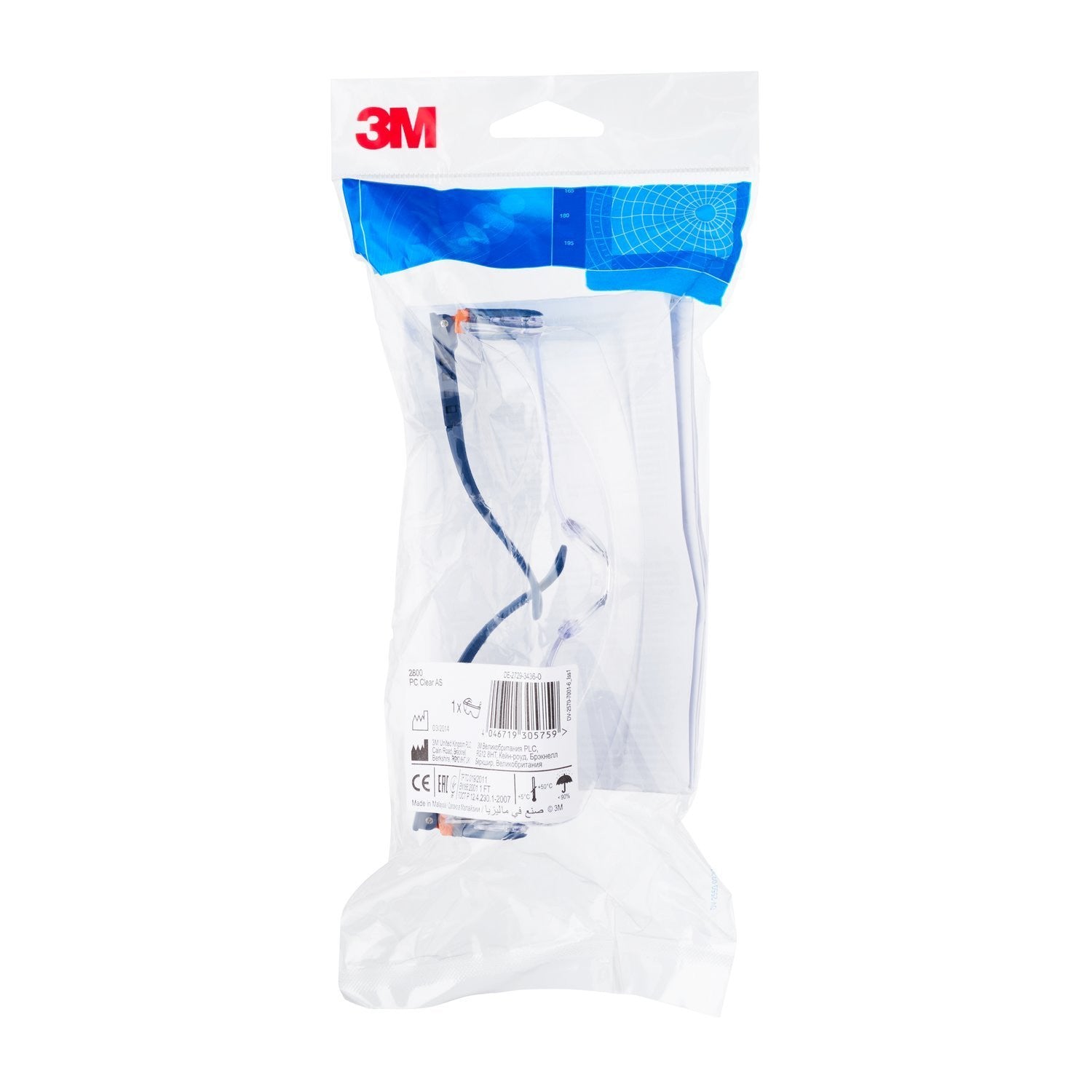 Sovraocchiali di protezione 3M™ serie 2800, antigraffio, lenti trasparenti, 2800 0cchiali