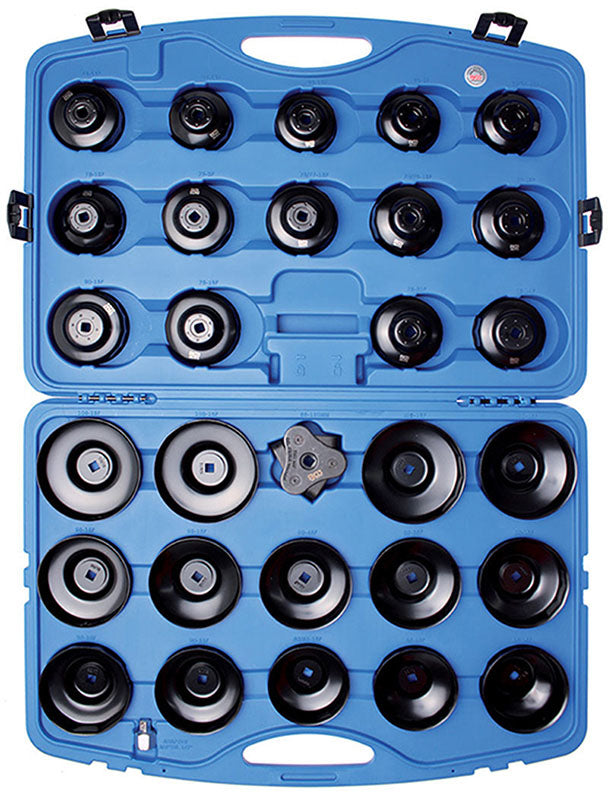 SET 30 PEZZI CHIAVI A TAZZA PER FILTRO OLIO, VERSIONE ECONOM	 BGS9787