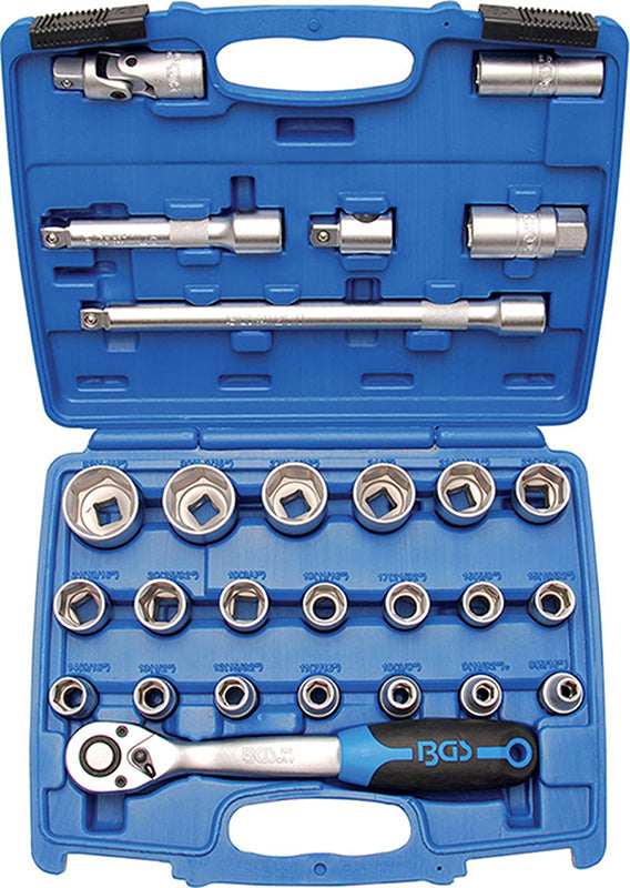 CASSETTA BUSSOLE 1/2" 27 PZ.ASSORTITI POLLICI	BGS2216