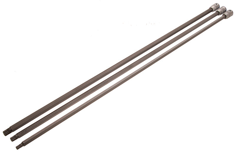 SET 3 PEZZI, BUSSOLE CON INSERTO PER ALBERO MOTORE DA 1/2”, 800 MM BGS4224