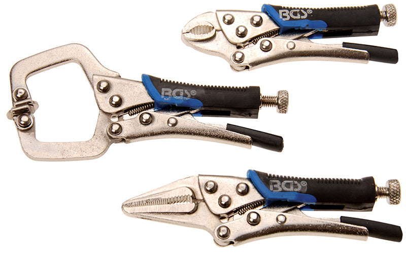 SET 3 PEZZI, MINI-PINZE AUTOBLOCCANTI BGS4499