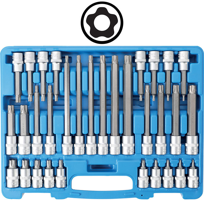 SET 32 PEZZI BUSSOLE 5 PUNTE CON FORO BGS5191