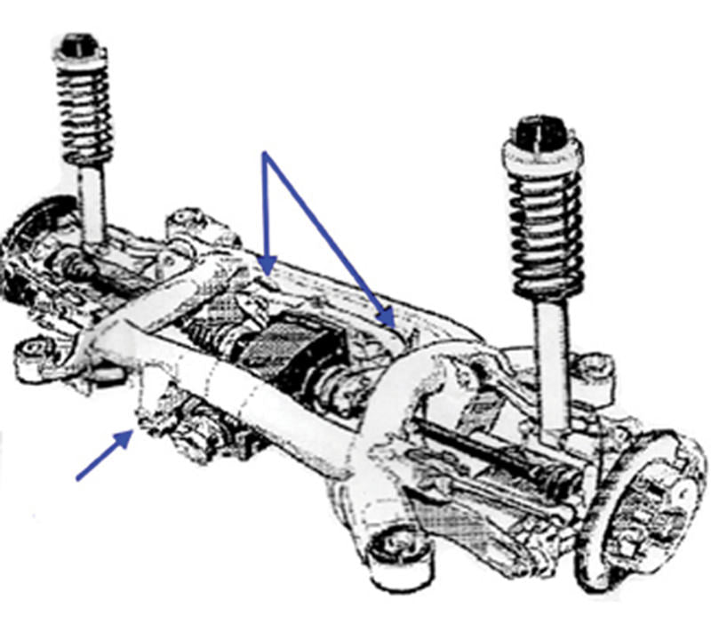 SET 8 PEZZI, ESTRATTORE SILENT BLOCK BMW BGS6456