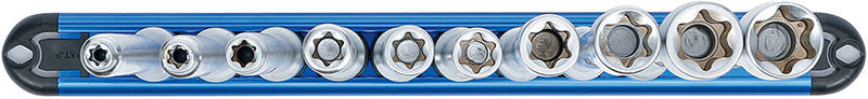 SERIE 10 PEZZI, BUSSOLE TORX FEMMINA XXL, E6 - E20, ATT. 3/8” BGS70026