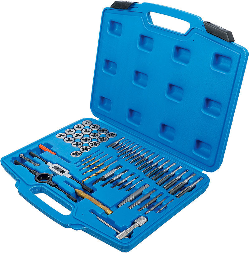 SET 56 PEZZI, MASCHI E FILIERE, MISURE IN POLLICI BGS70105