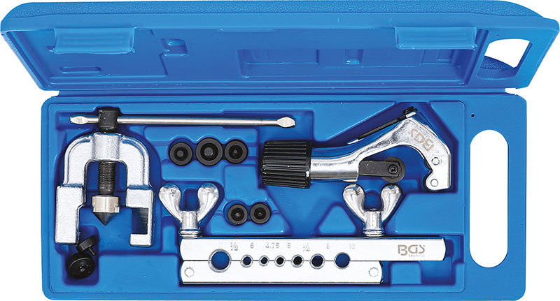 SET 10 PEZZI, UTENSILI PER SVASATURA E TAGLIATUBI BGS70221