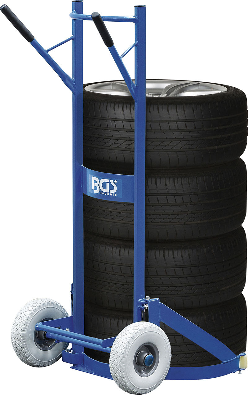 Carrello trasporto pneumatici 200KG Bgs 9027