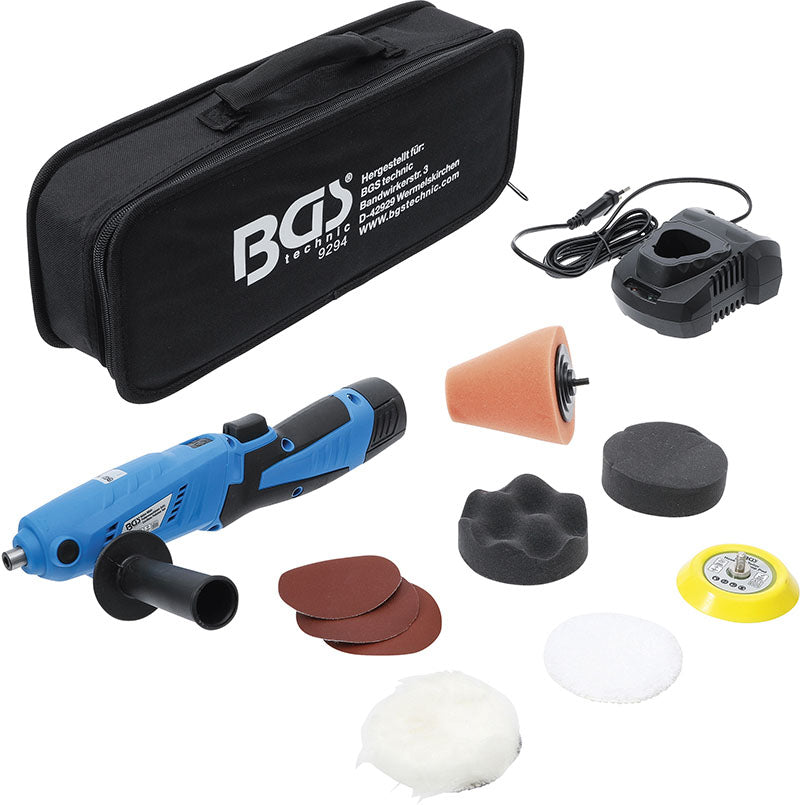 SET LUCIDATRICE A BATTERIA,MAX 2800 RPM,12 V,1500 mAh	BGS9294