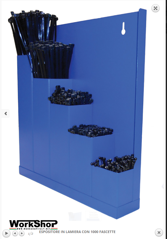 Contenitore metallico per fascette in plastica Bgs Fermec KKB-DISPLAY + 1000 fascette