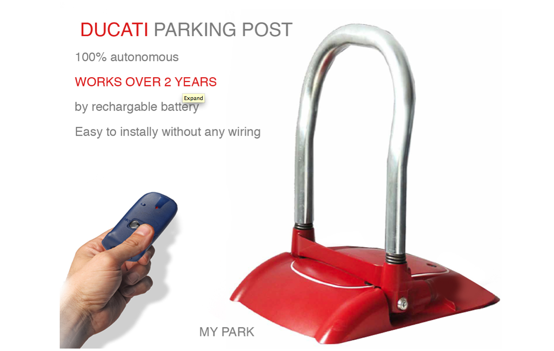 Park Defender dissuasore di sosta a batteria con radiocomando DUCATI HOME My Park