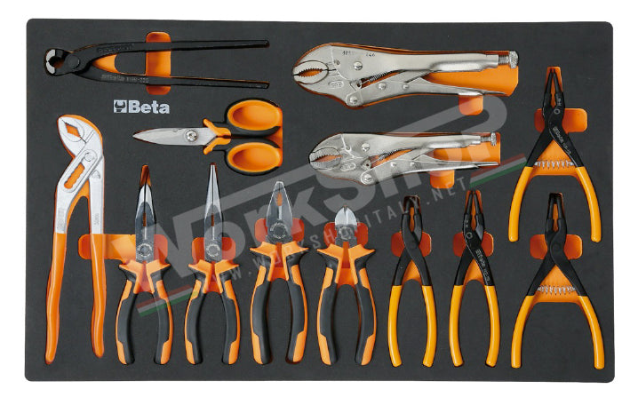 Allestimento Beta 406 Utensili in termoformato morbido Work Shop Italy Edition