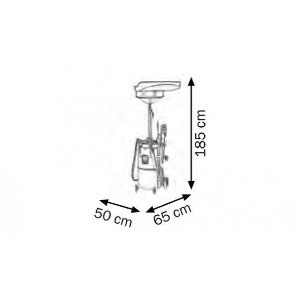 Aspiratore recuperatore 90 l a pompa pneumatica Meclube