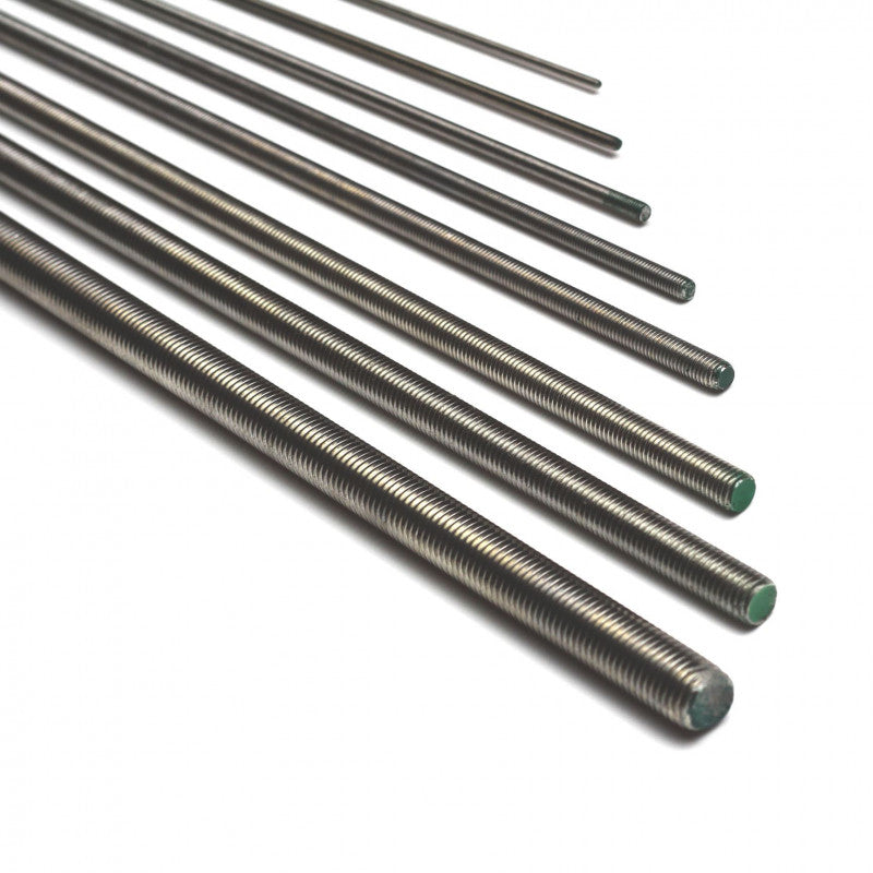 Barre filettate acciaio INOX A2 1mt. AISI 304