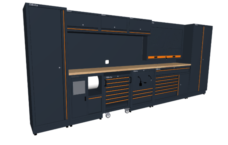 Arredo Officina Beta C45PRO WS2WB