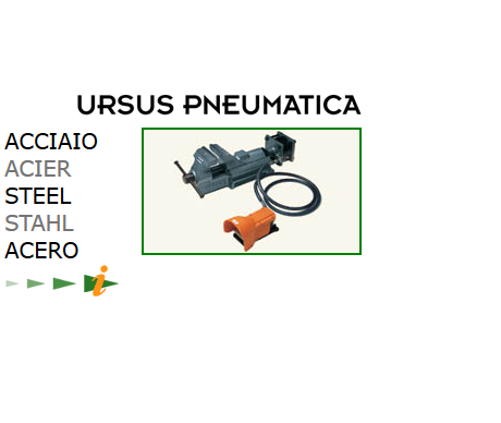 Morsa Acciaio URSUS pneumatica FZA 120mm