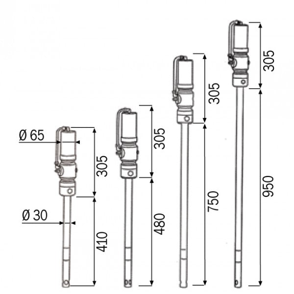 Pompa pneumatica per grasso R 60:1 Mod. 660 50-60 kg Meclube