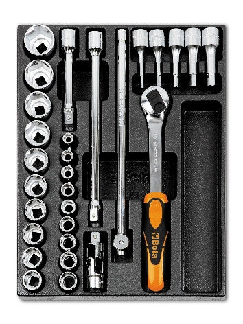 Termoformato Set Chiavi a Cricco 1/2"  Beta T80