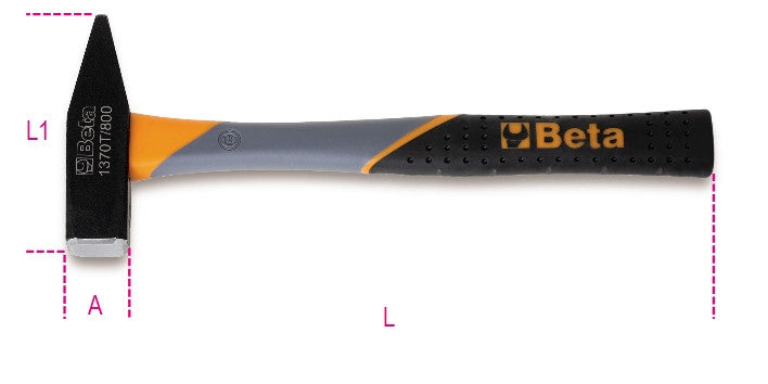 Martello tipo Tedesco Manico Fibra Beta 1370T