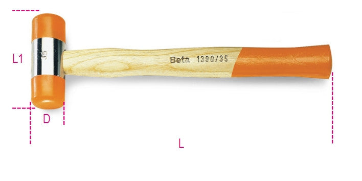Mazzuole Beta 1390 battenti materiale plastico