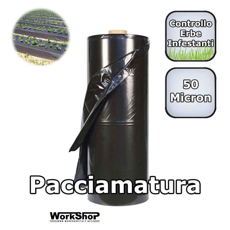 Polietilene nero per pacciamatura spessore mm.0,05 (50 my) 1,20mt.