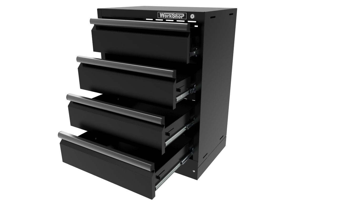 Arredo GARAGE Workshopitaly Total Black Anodized 2,7 mt. Piano Legno